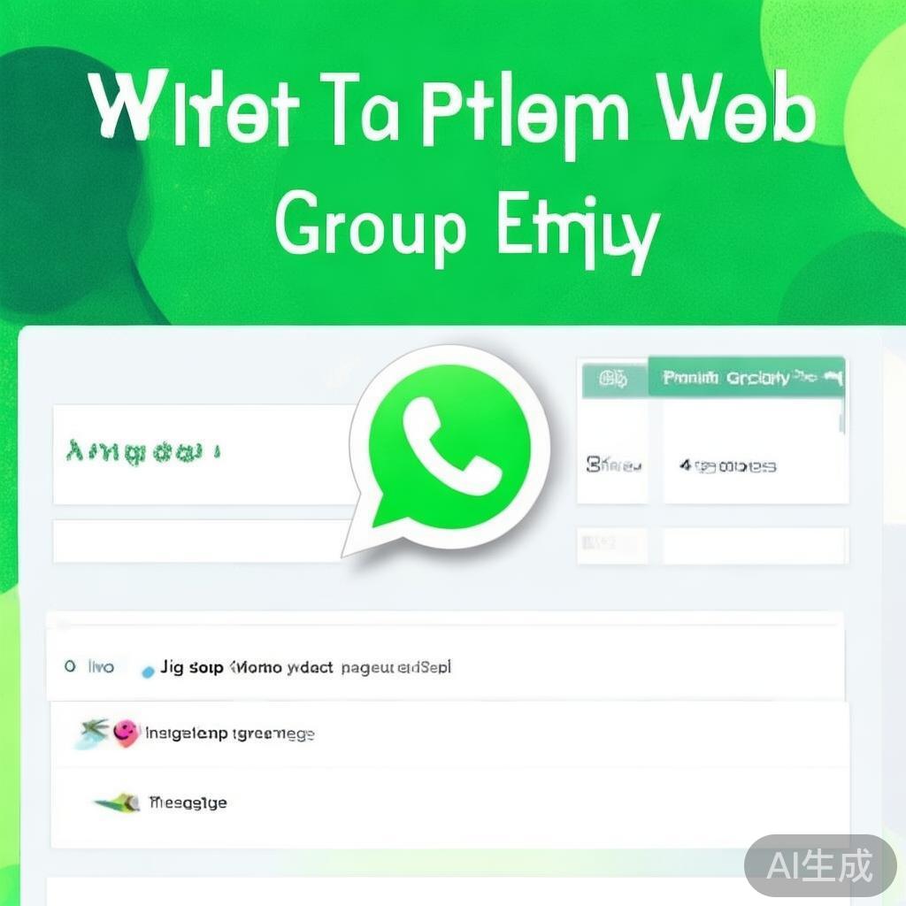 WhatsApp网页版群组入口，轻松加入和管理群聊的完整指南