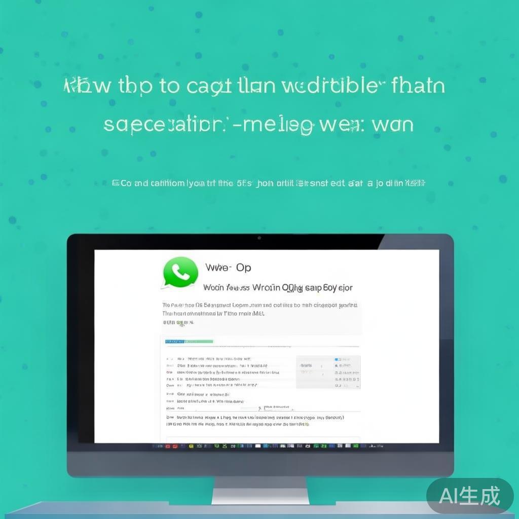 WhatsApp网页版初始入口是什么？教你快速找到入口