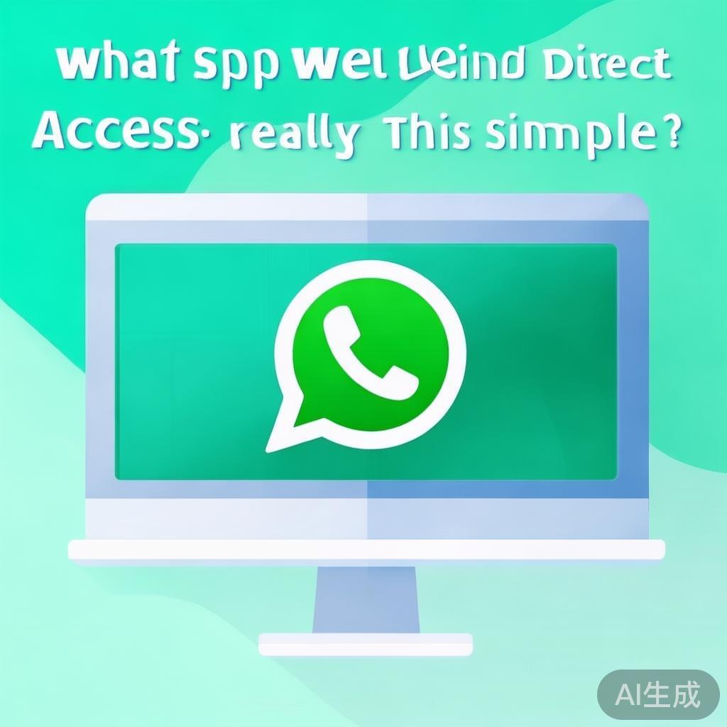 WhatsApp网页版链接直达，真的这么简单？